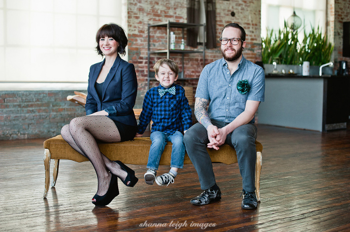 The super stylish Swindle family photographed at the ultra modern Mgroup Studio in McKinney, Texas.