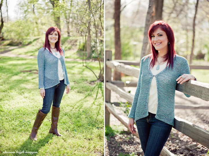 lifestyle photography at the beautiful grapevine botanical gardens of a gorgeous red head wearing frye boots.