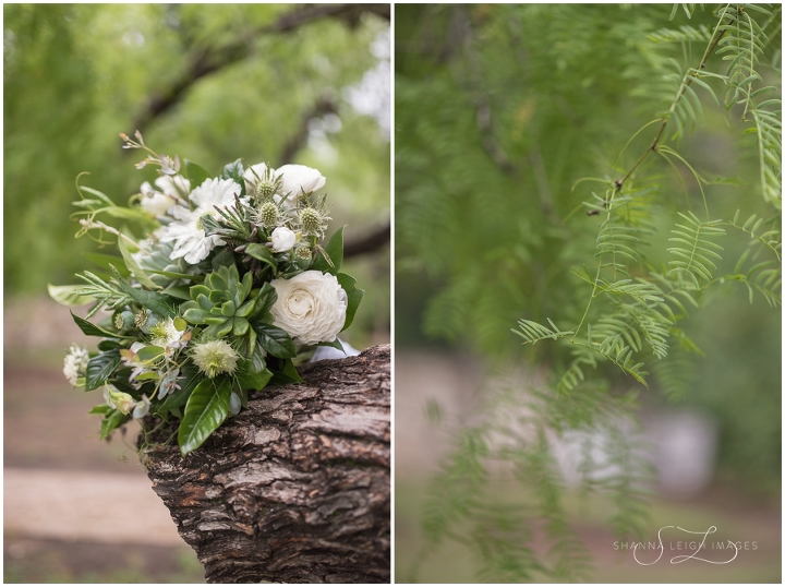 Lush white and green florals from Amanda and Steve