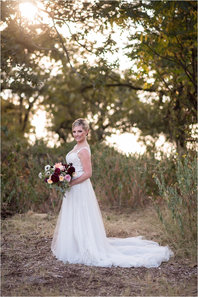 Lauren's gorgeous sunset bridal portraits in her ivory Maggie Sottero Avery gown.