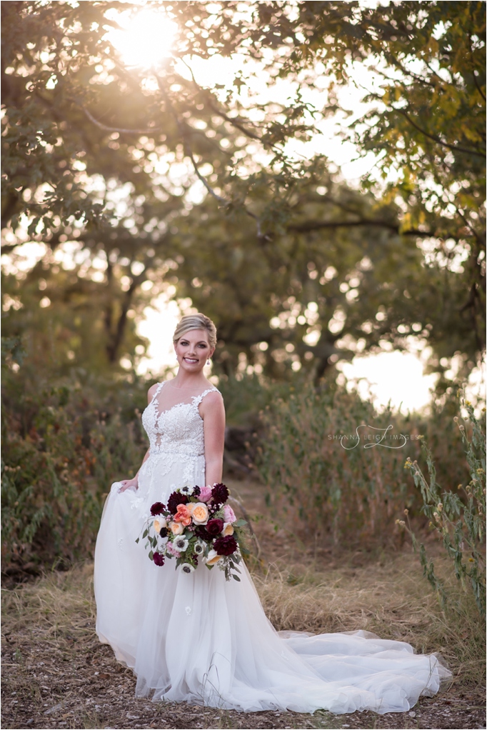 Lauren's gorgeous sunset bridal portraits in her ivory Maggie Sottero Avery gown.
